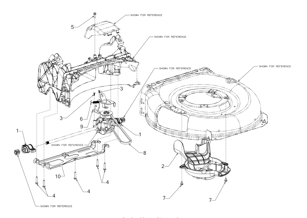 Rear Drive Diagram and Parts List for SC700E (12AEN2S7756)(2018) Cub Cadet Lawn Mower